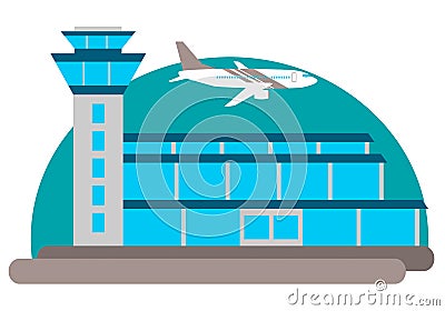 Airport building Vector Illustration