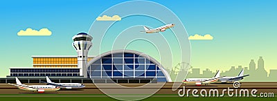 Airport building vector illustration Vector Illustration