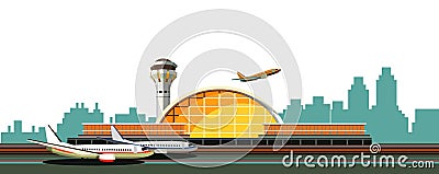 Airport building vector illustration Vector Illustration