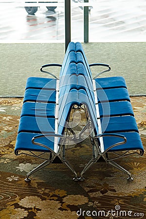 Airport chair Stock Photo