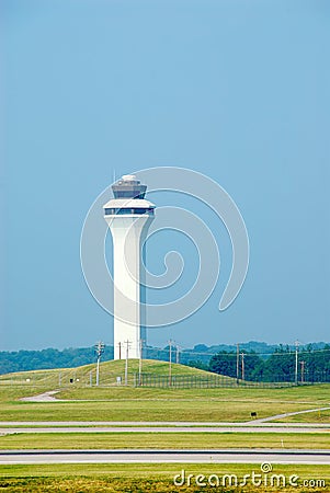 Airport Control Tower Stock Photo