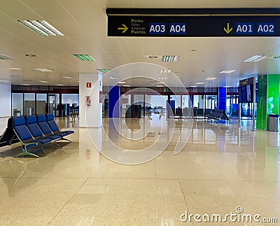 Airport departure gate Editorial Stock Photo