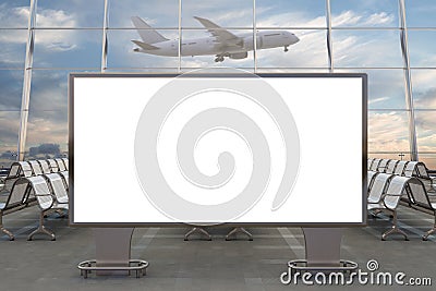 Airport departure lounge Cartoon Illustration