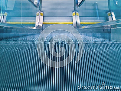 Airport Escalator Stock Photo
