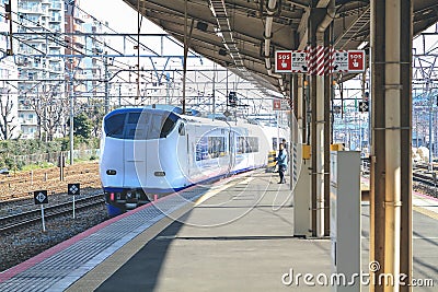 Airport Express Train Kansai Airport to Kyoto Station Station 8 April 2012 Editorial Stock Photo