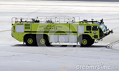 Airport firetruck Editorial Stock Photo