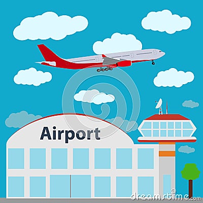 Airport icon, vector illustration. Vector Illustration