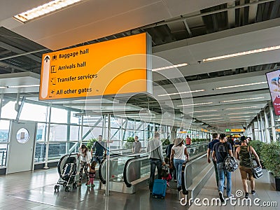 Airport interior Editorial Stock Photo