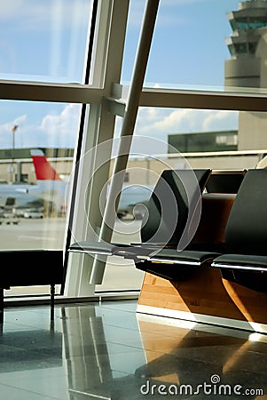 Airport lounge Stock Photo