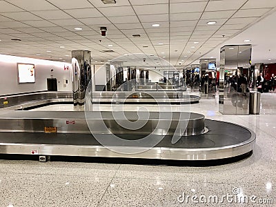 Airport luggage belt Editorial Stock Photo