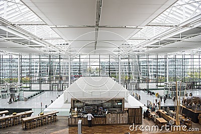 Airport Munich, Munich International Airport, Franz-Josef-Strauss-Flughafen, Germany Editorial Stock Photo