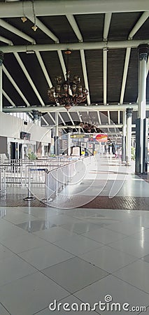 Airport during pandemi 27juli2020 at Terminal 1 Soetta Editorial Stock Photo