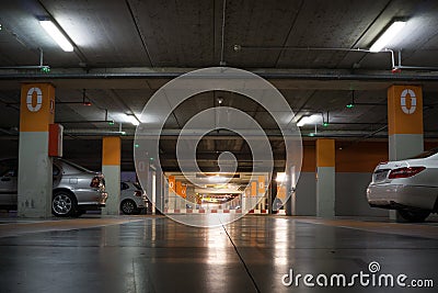 Airport Parking Garage Editorial Stock Photo