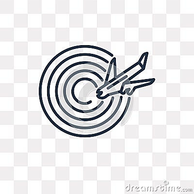 Airport Radar vector icon isolated on transparent background, li Vector Illustration