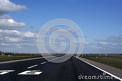 Airport runway Stock Photo
