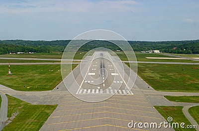 Airport Runway Stock Photo