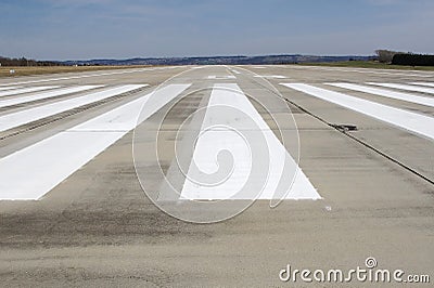 Airport runway Stock Photo