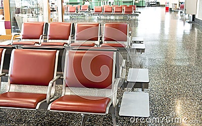 Airport Seats Stock Photo