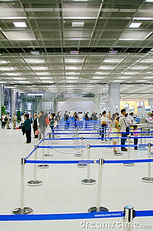 Airport security Editorial Stock Photo