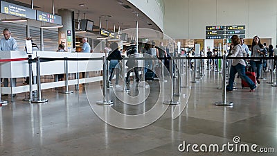 Airport Security Line Editorial Stock Photo