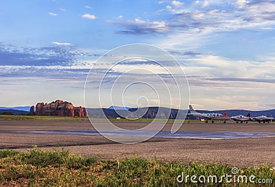 Airport in Sedona, USA Editorial Stock Photo