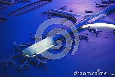 Airport terminal Stock Photo