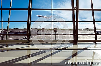 Airport terminal in Jakarta Stock Photo