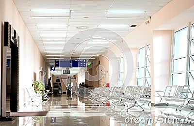 Airport terminal with nobody Stock Photo