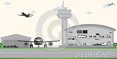 Airport vector Vector Illustration