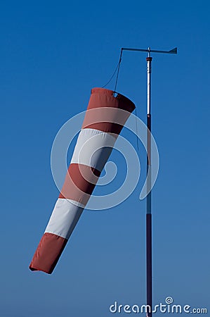 Airport wind sock Stock Photo