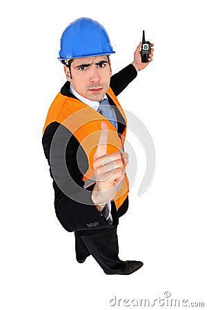 Airport worker Stock Photo