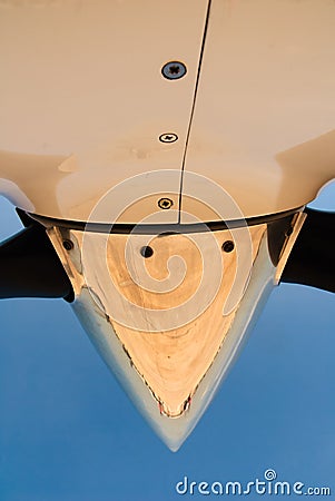 Airscrew of the plane Stock Photo