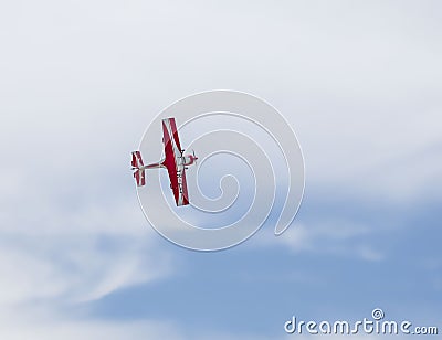 Airshow Aeromania, annual summer attraction in Tuzla Editorial Stock Photo