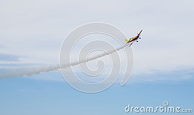 Airshow Aeromania, annual summer attraction in Tuzla Editorial Stock Photo