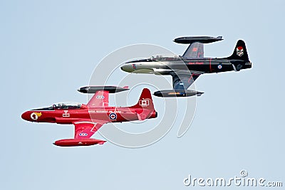 Airshow London 2019 Canadair CT-133s Editorial Stock Photo