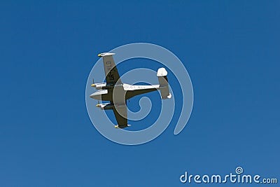 Airshow plane, airplane and sport aviation, wings Editorial Stock Photo