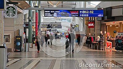 Airside section Edmonton international Airport Editorial Stock Photo