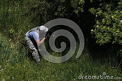 Airsoft player Stock Photo