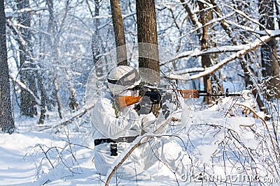 Airsoft player Editorial Stock Photo