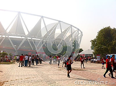 Airtel Marathon Participants Editorial Stock Photo