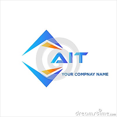 AIT abstract technology logo design on white background. AIT creative initials Vector Illustration