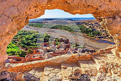 Ait-Ben-Haddou, Ksar or fortified village in Morocco. Stock Photo