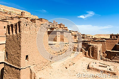 Ait Benhaddou,fortified city, kasbah or ksar in Ouarzazate, Morocco Stock Photo