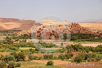 Ait Benhaddou, moroccan ancient fortress Stock Photo