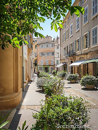 Aix-en-Provence-Ancienne Madeleine Street Editorial Stock Photo