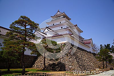 Aizu Wakamatsu Castle, Fukushima, Japan Stock Photo