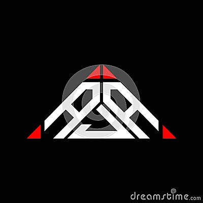 AJA letter logo creative design with vector graphic, AJA Vector Illustration