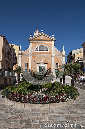 Ajaccio, Ajaccio Cathedral, Corsica, Corse du Sud, Southern Corsica, France, Europe Editorial Stock Photo