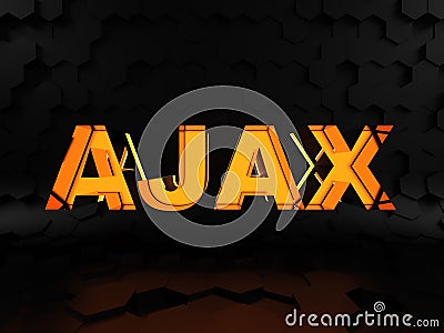 Ajax - asynchronous JavaScript and XML Stock Photo