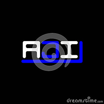 AJI letter logo creative design with vector graphic, Vector Illustration